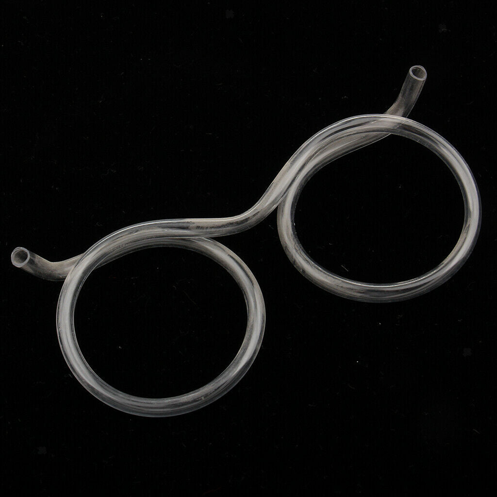 Funny Flexible Drinking Straw Tube Glasses Carnival Party Fancy Dress Clear