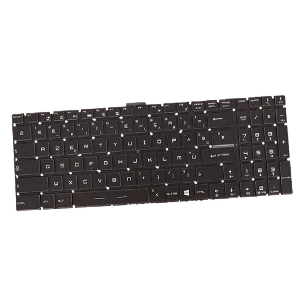 Black French Backlit Keyboard w/ Numeric for MSI WS60 GT72 GT73VR GL62 GP62