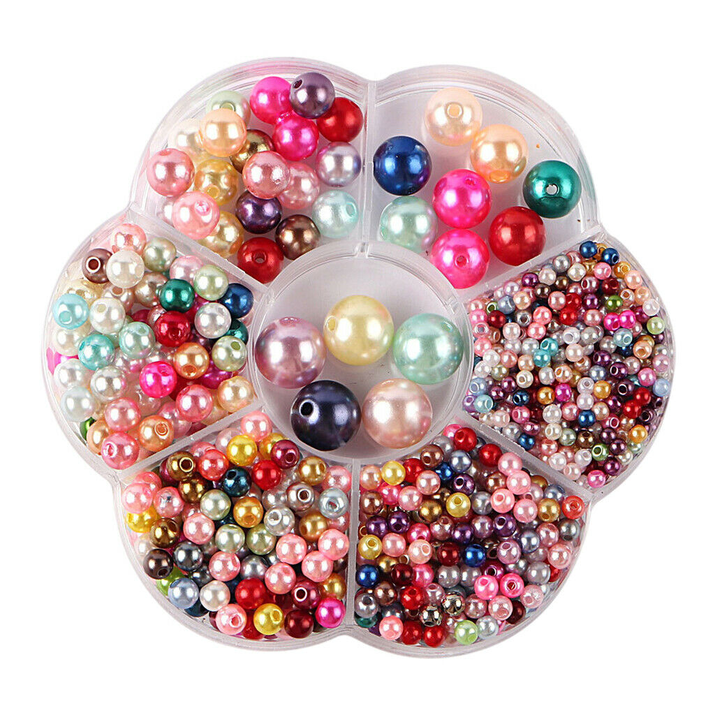 3-12mm Simulated Loose Beads DIY Necklace Bracelet Bracelet Earrings Color