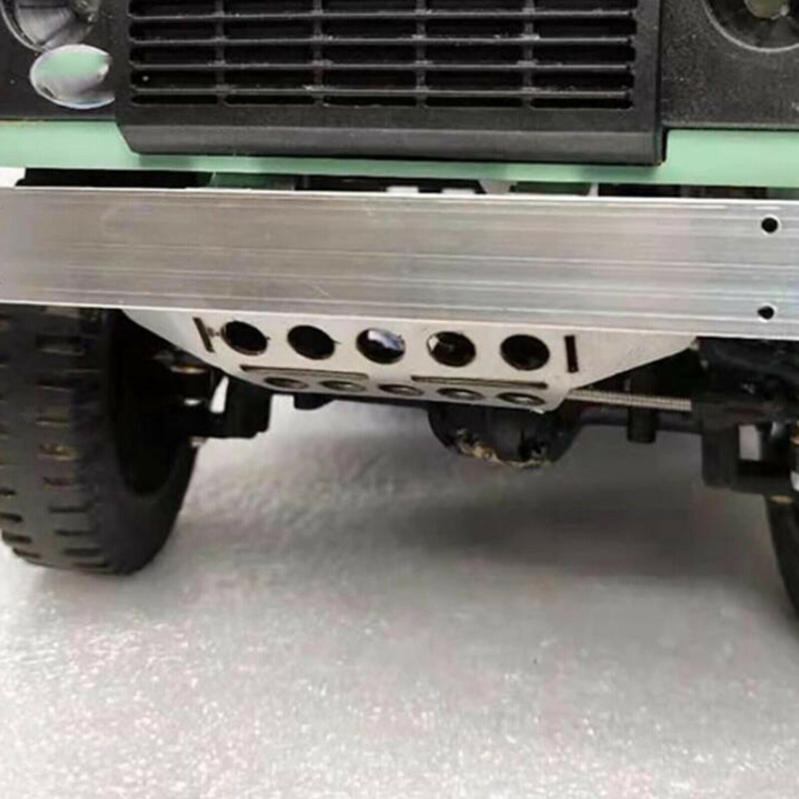 Stainless Chassis Protection Guard Plate for MN D90 D91 RC Crawler Accs