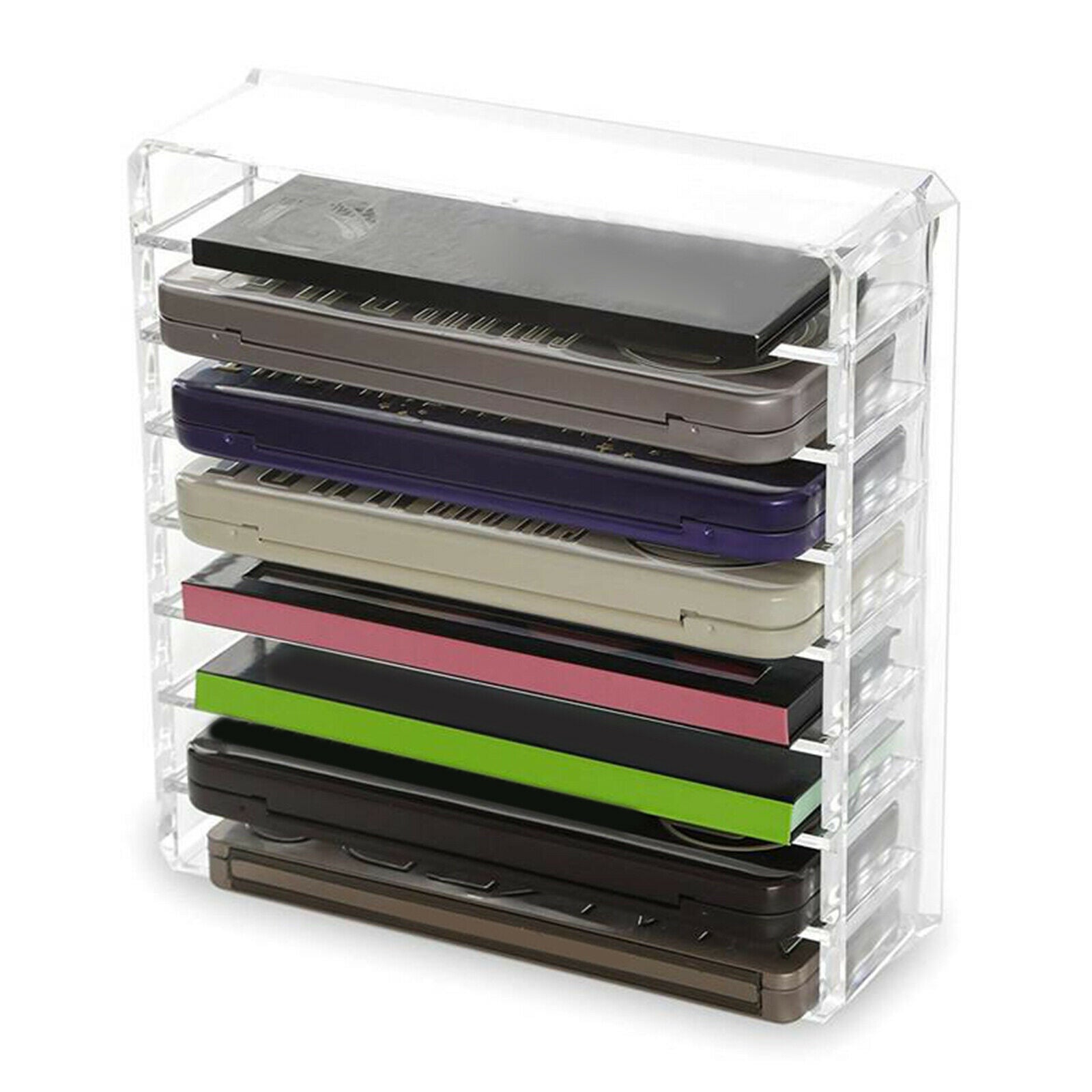 Acrylic eyeshadow compact makeup organizer cosmetic storage case