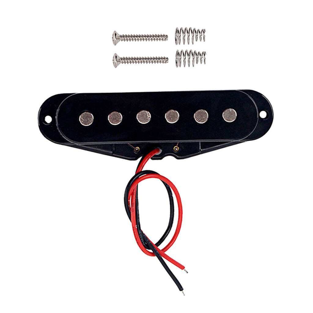 50mm Single Coil Pickup Middle Pickup for ST Electric Guitar Parts Black