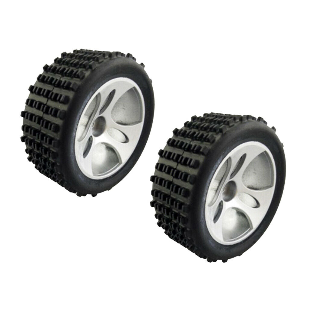 2x 1:18 Scale Plastic Tire Tyres for Wltoys A959 RC Climbing Truck Body Accs