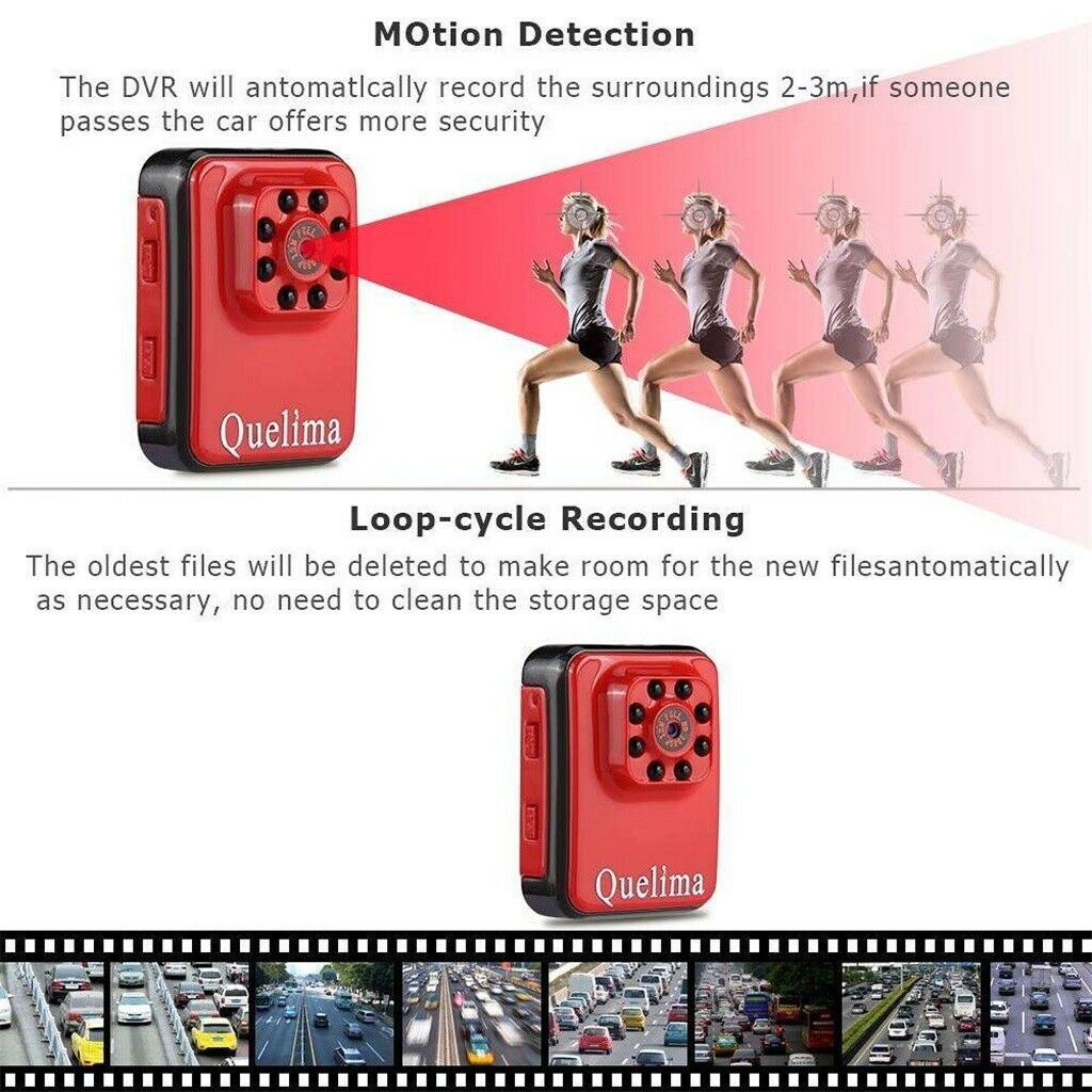 Car Mini Wifi Version Sports DV 1080p Wireless Aerial DVR (Red)