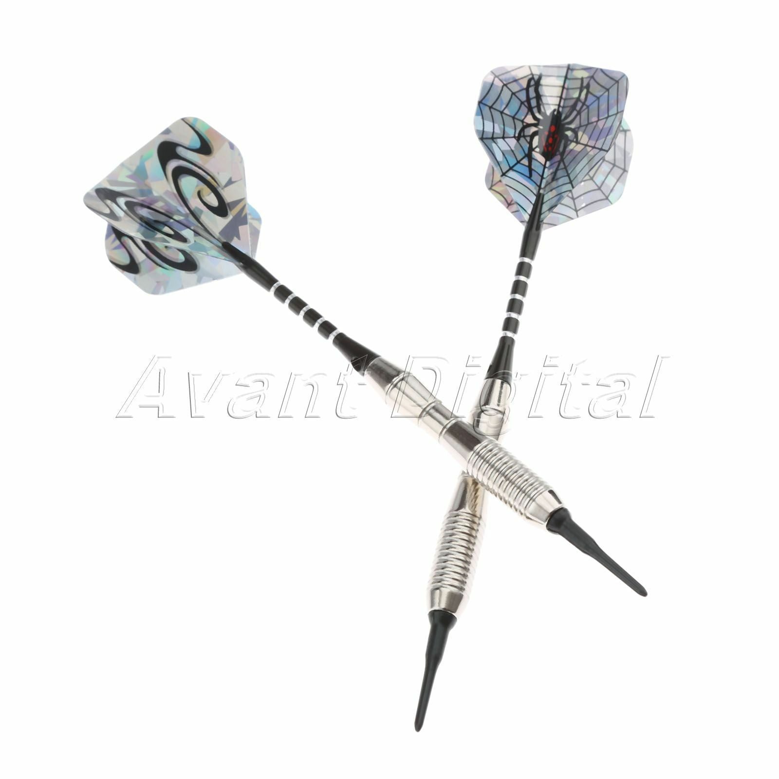 9 Pcs Professional 18g Soft Tip Dart With Steel Barrel Aluminium Dart Shaft
