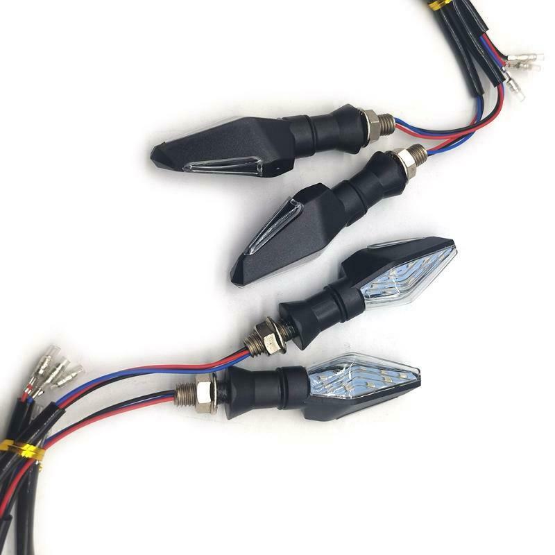 Motorcycle 12LED Two-color Turn Singal Lights 4Pcs for Bike Scooter Waterproof