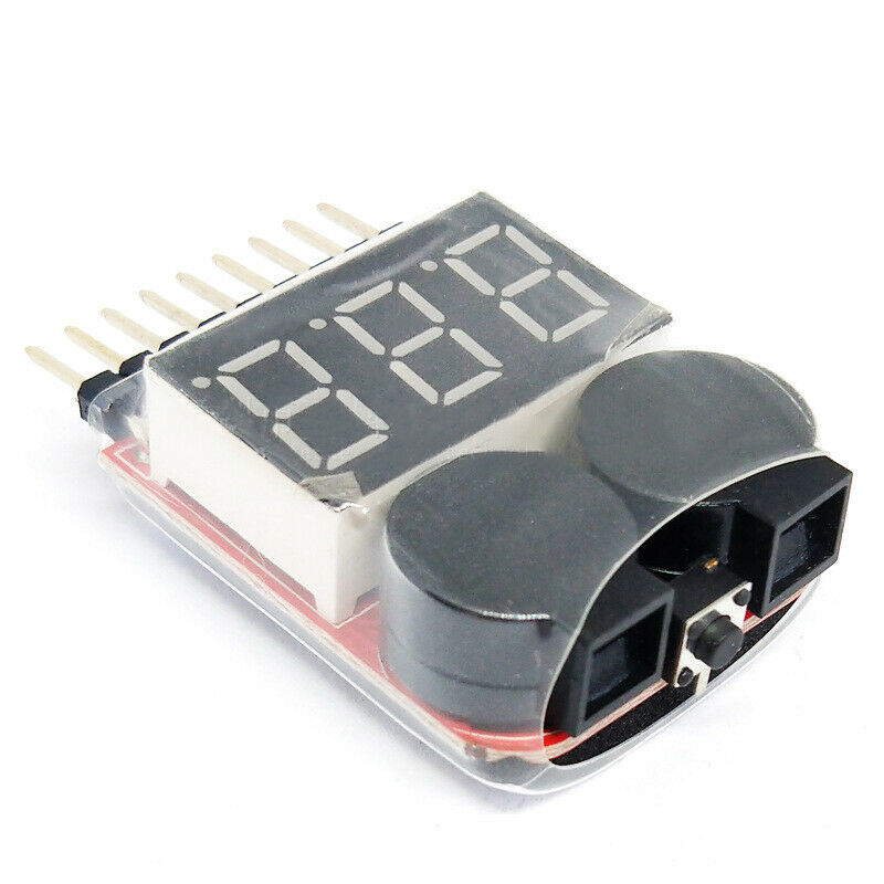 1S-8S 2 in 1 Lipo BEEPER Battery LED Voltage Meter Tester Alarm Spannungs.l8