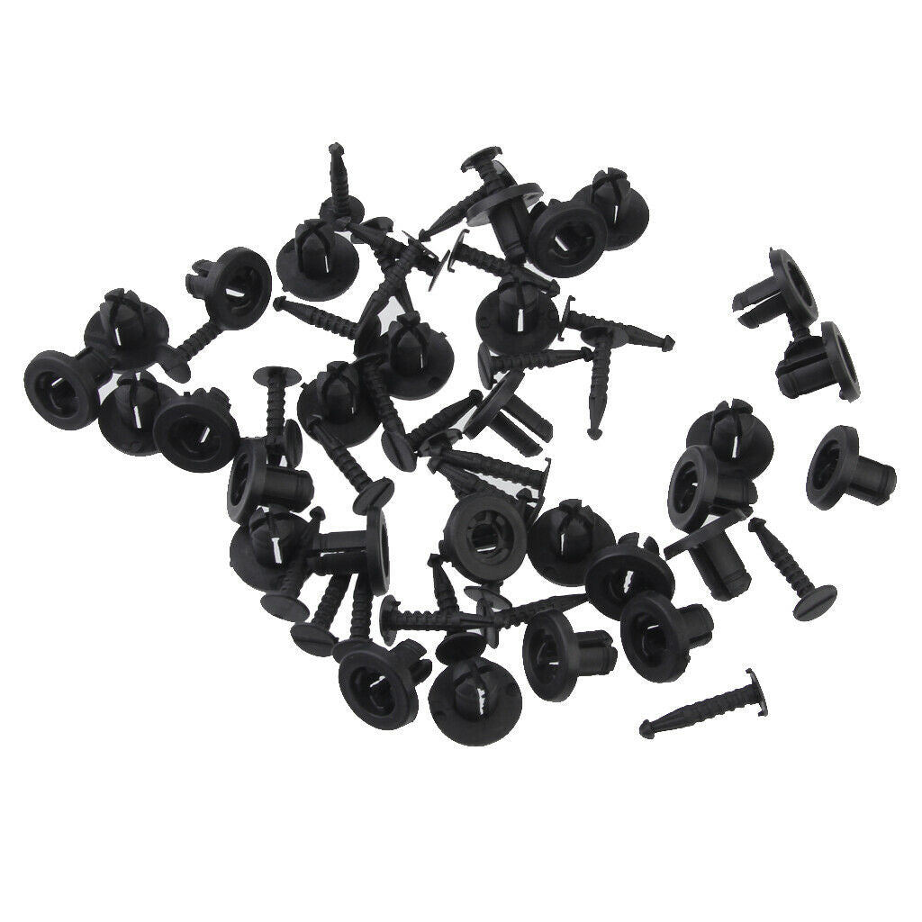 Bumper Rievt Trim Panel Fastener Clips 8-9mm for   Megane Scenic Pack of 30pcs