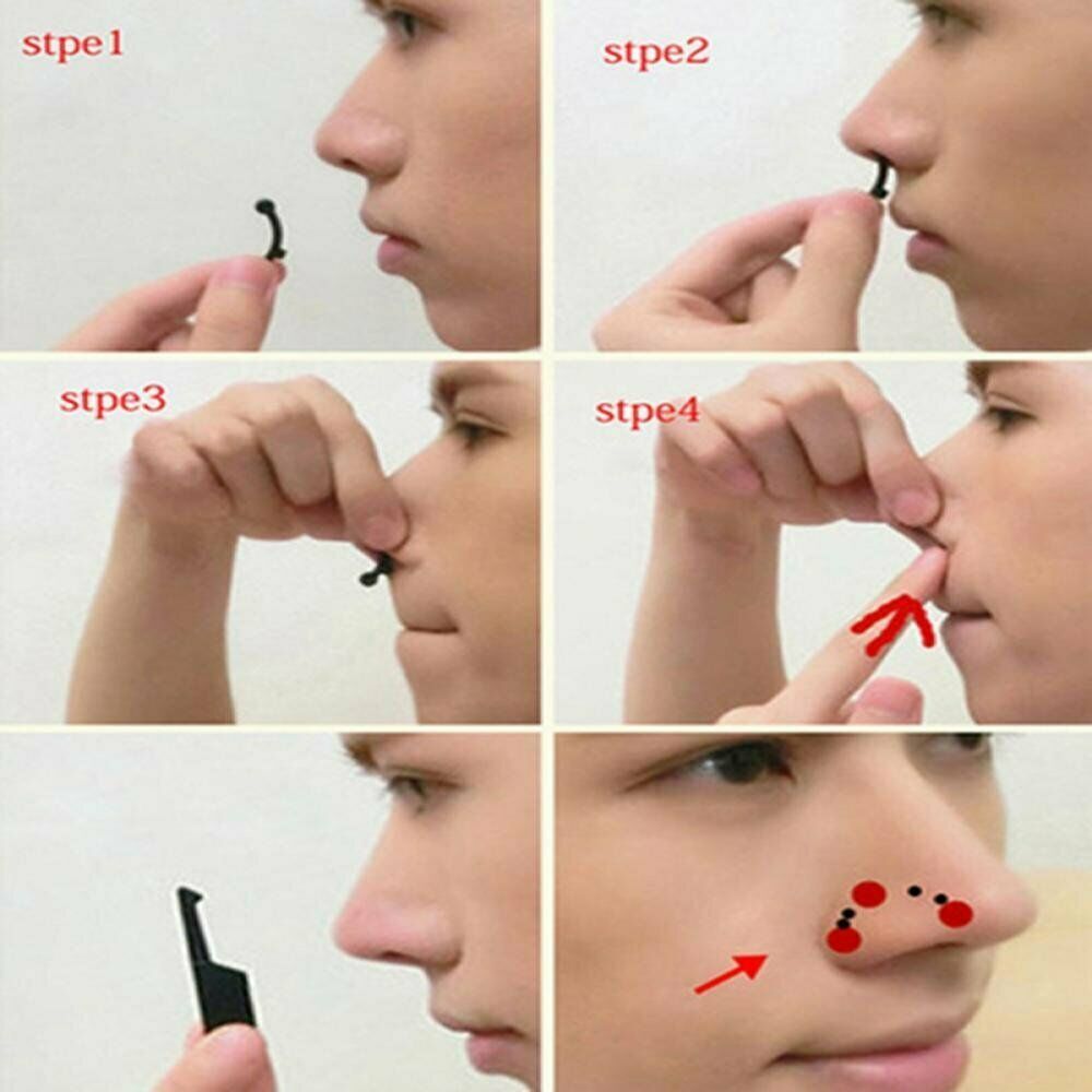 Plastic Nose Shaper Fashion Invisible Nose Lifter Straightening Clip Set