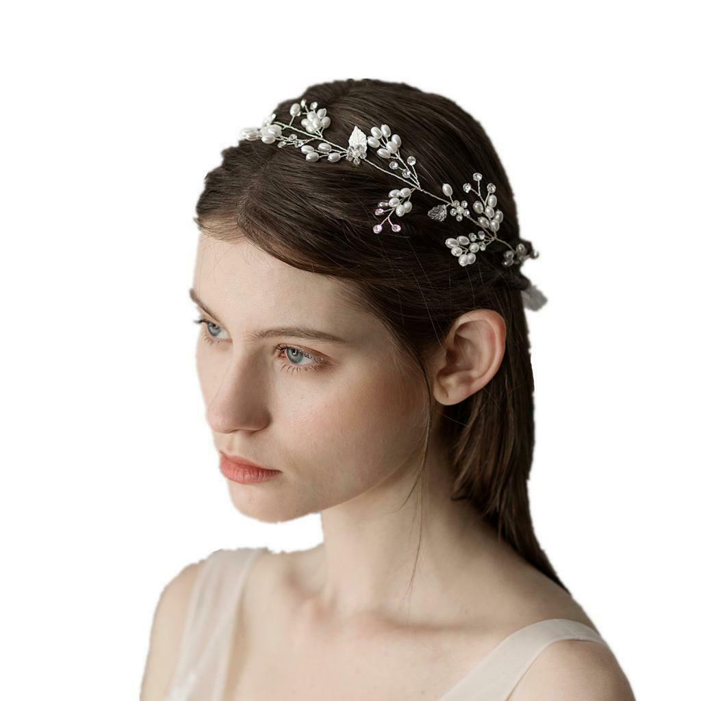Delicate Wedding Pearls Flower Crystal Headband Wedding Jewelry Gifts