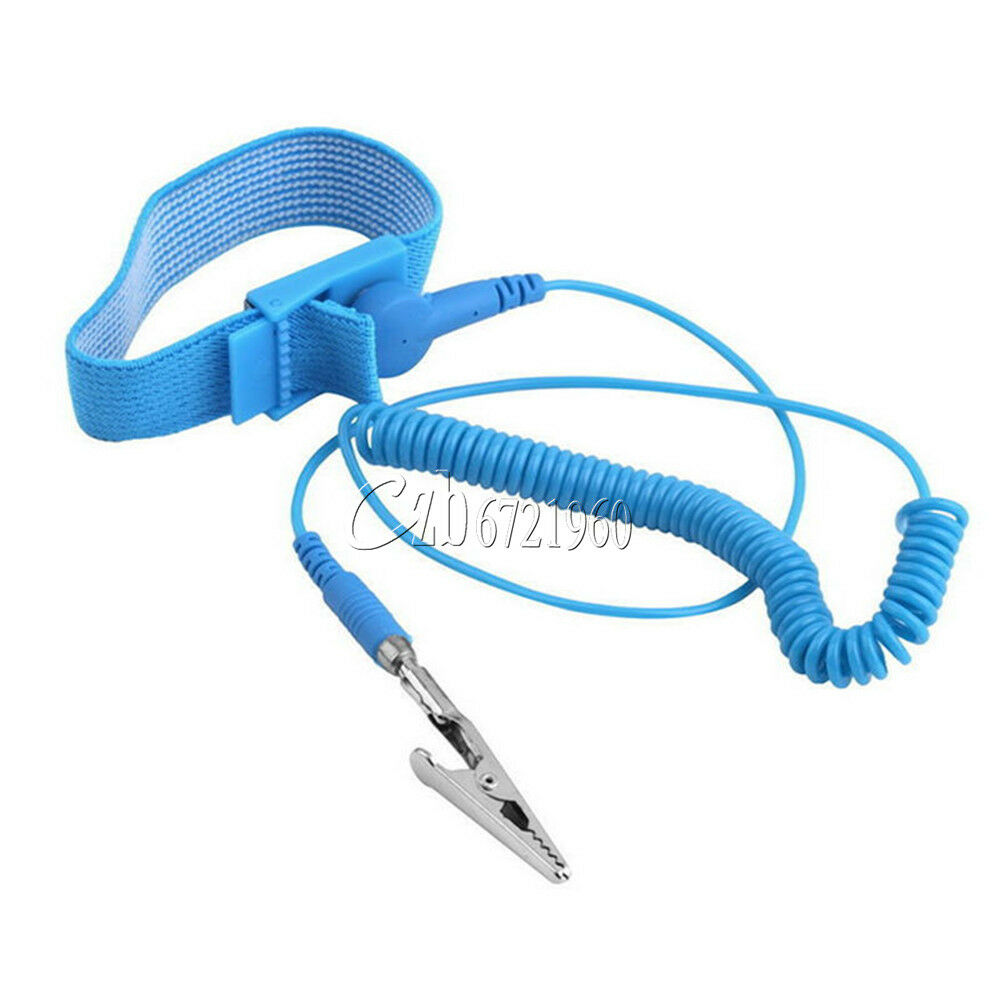 2PCS Anti Static ESD Wrist Strap Discharge Band Grounding Prevent Static Shock
