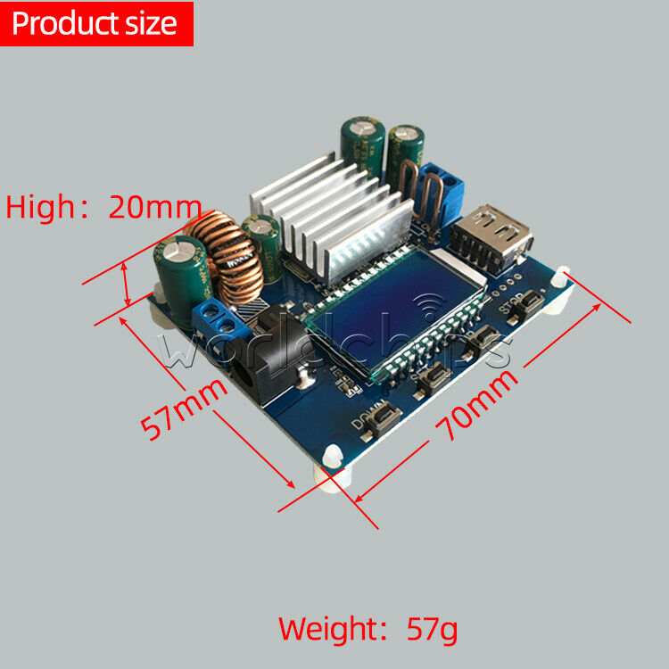 12V Boost Buck 9V 24V Adjustable Solar Charging Module Constant Voltage Current