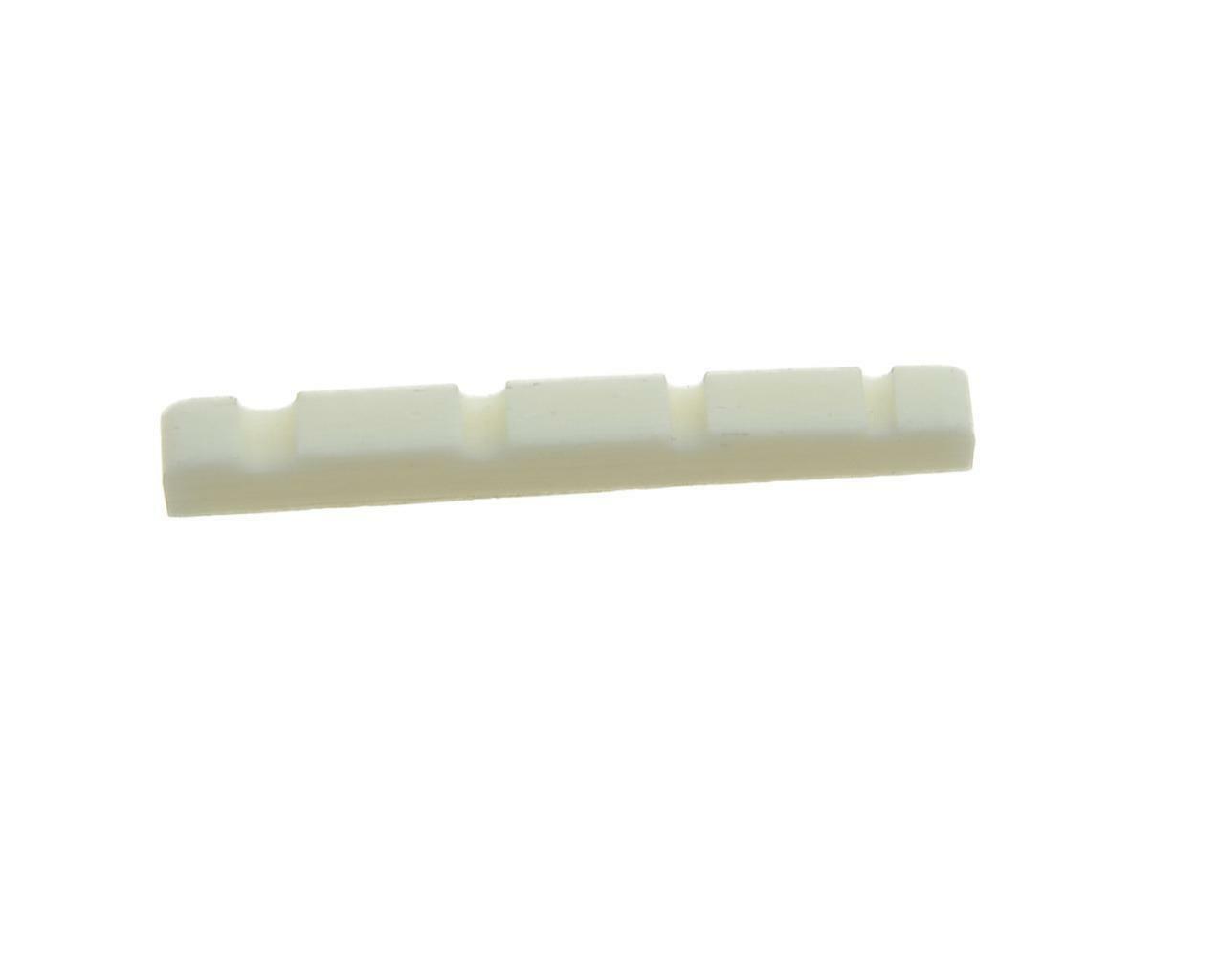 38mm Pure Bone Nut Flat Bottom Slotted 4 String Bass Guitar Bone Nut 38x3.5