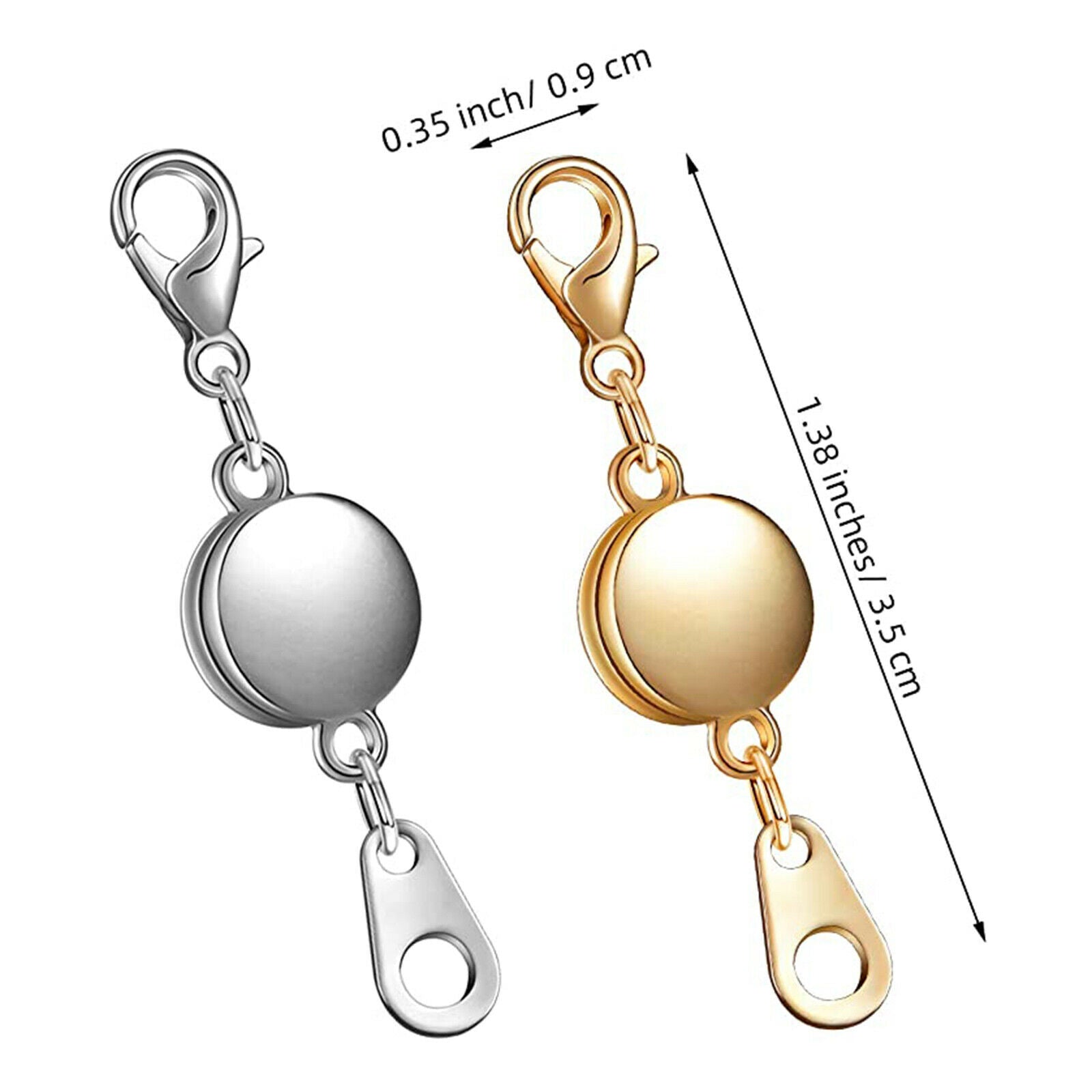 12pcs Magnetic Clasp Closures Converter Chain Extenders for Necklace Making