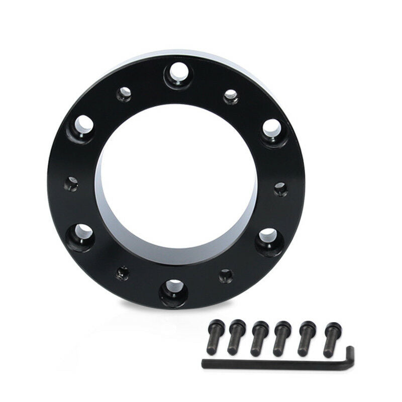 25mm Steering Wheel Pad Spacer Billet Hub Adapter Gasket 6 Bolts Allen Key Solid