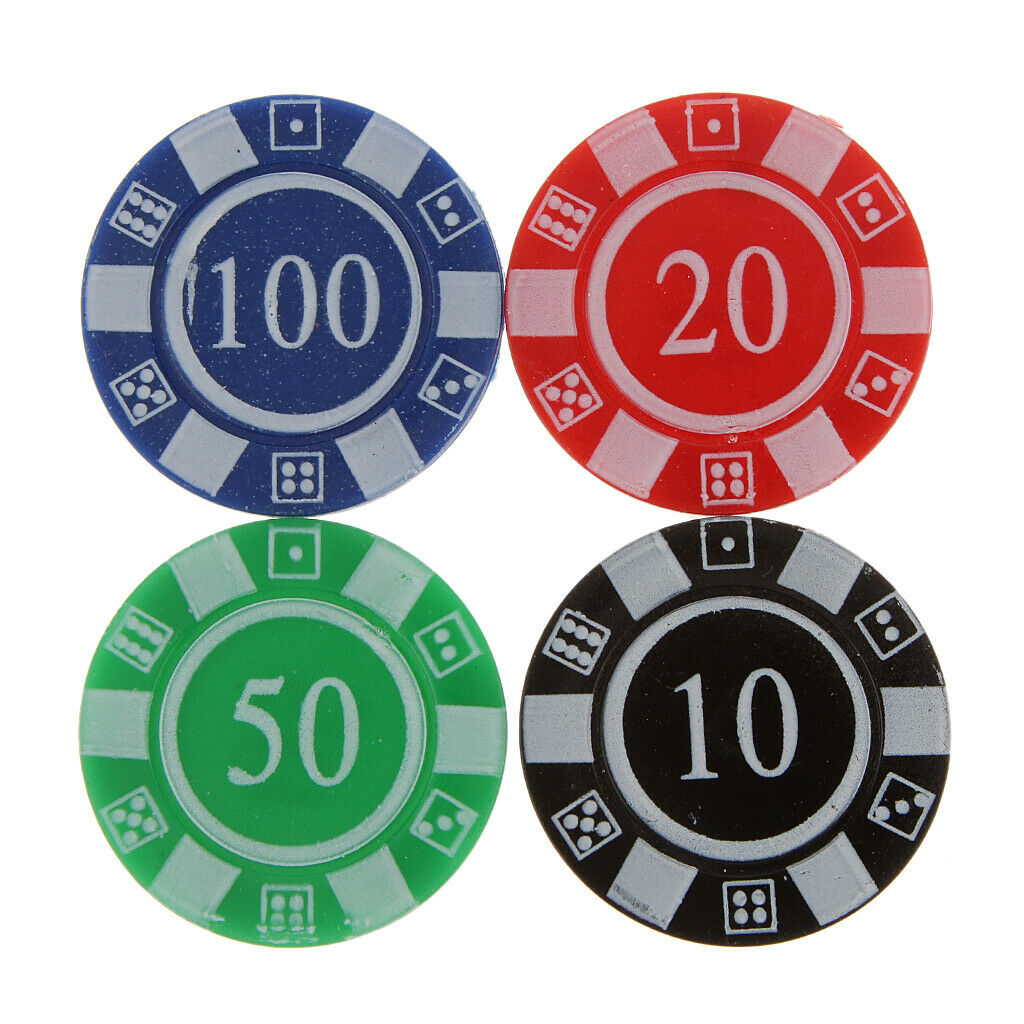 160 Pieces Math Poker Chips Markers for Bingo Family Games Learning Fun