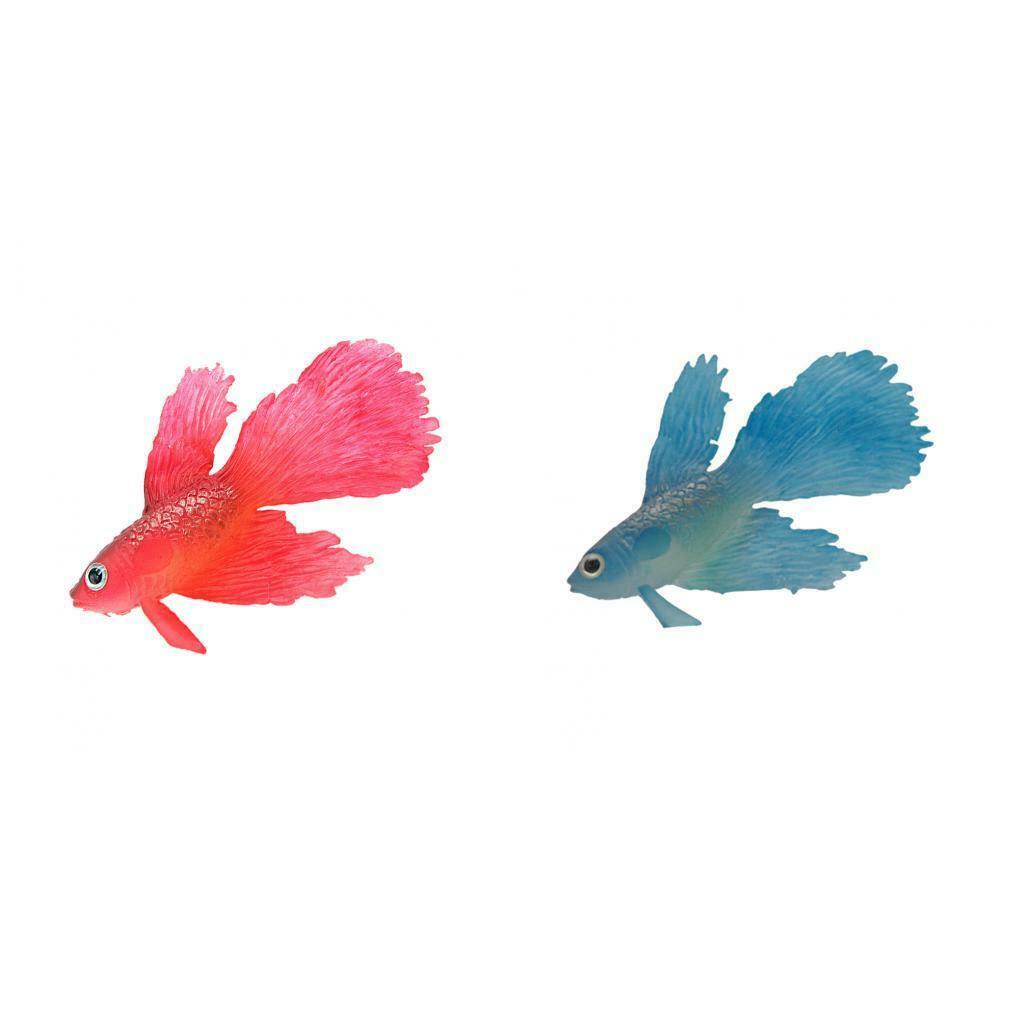 2x Realistic Silicone Aquarium For Aquarium Fish Tank