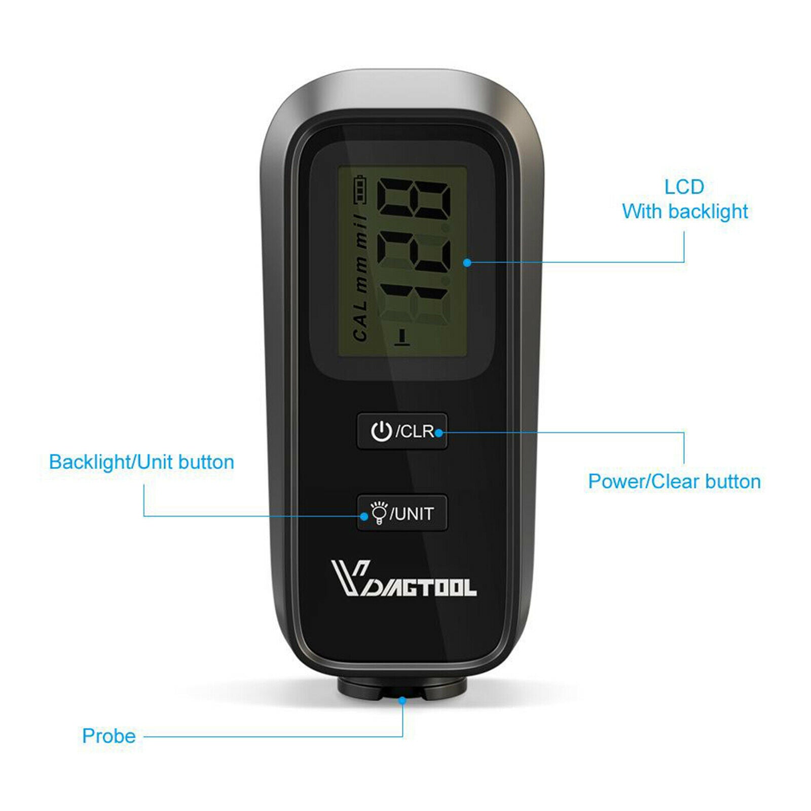 Coating Thickness Gauge Digital Paint Meter/Best for Automotive Paint Thickness