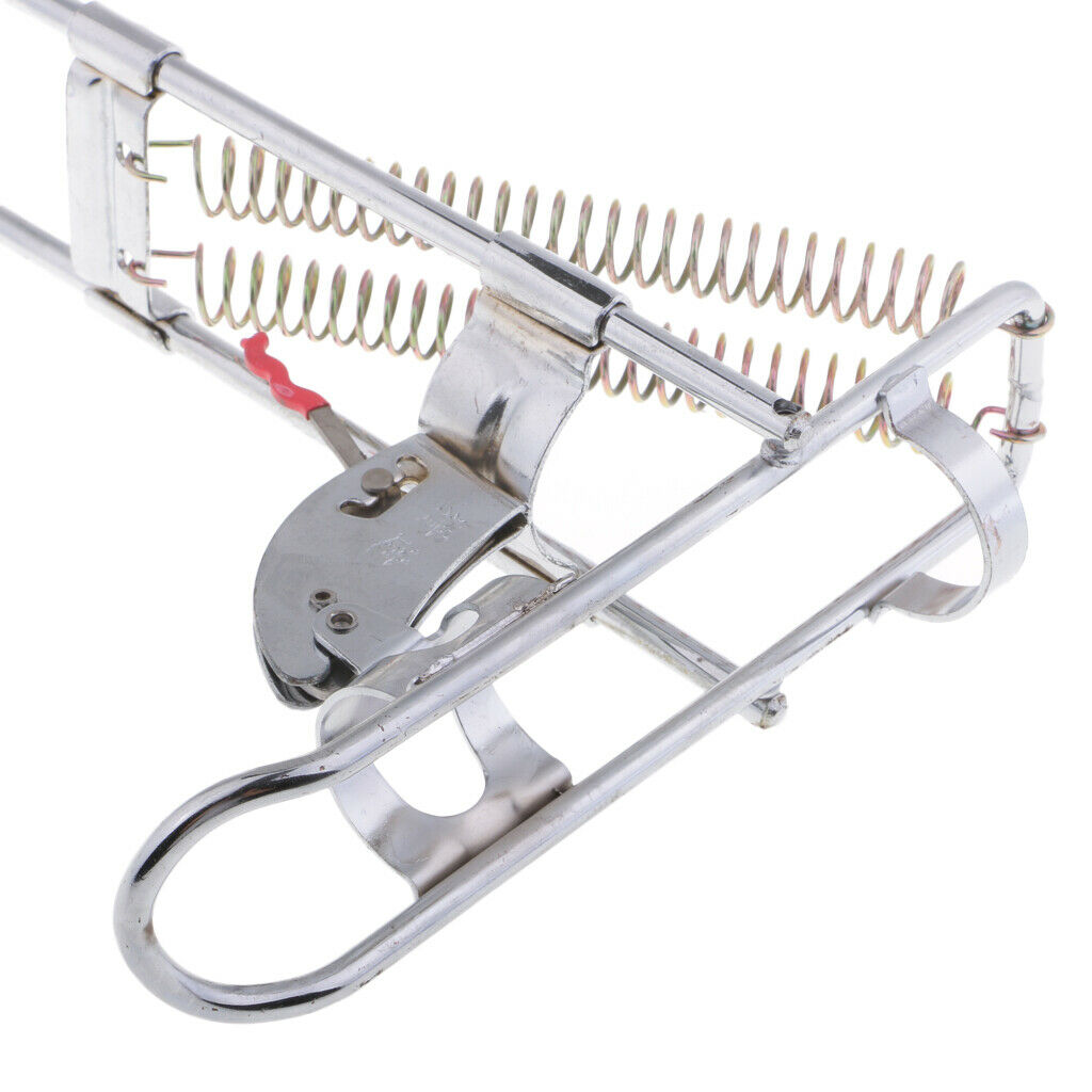 Stainless Steel Fishing Rod Holder Rack with Automatic Tip-Up Hook Setter,