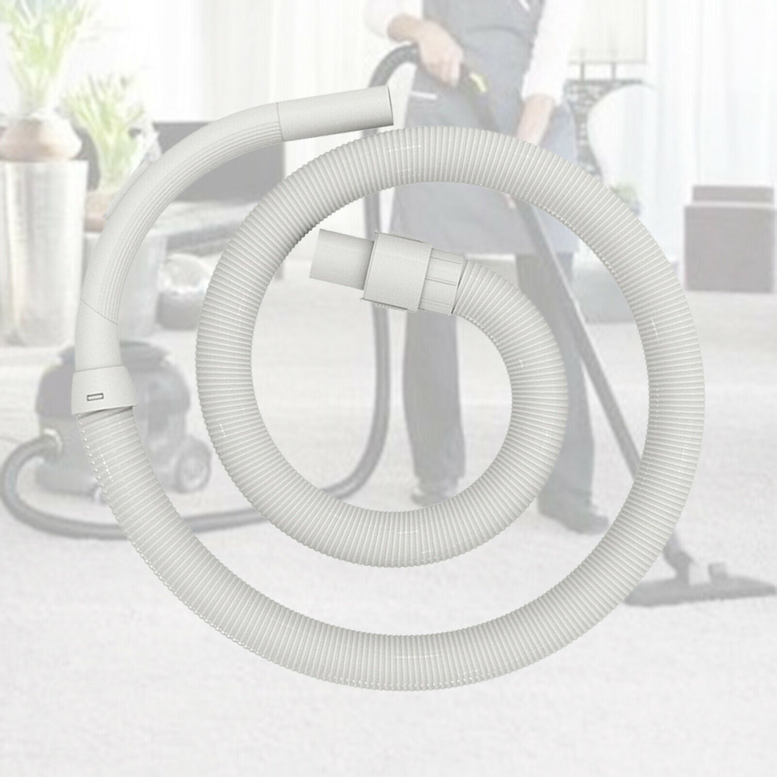 Plastic Vacuum Cleaner Hose Tube Parts 147cm Extension Hose Pipes Kits