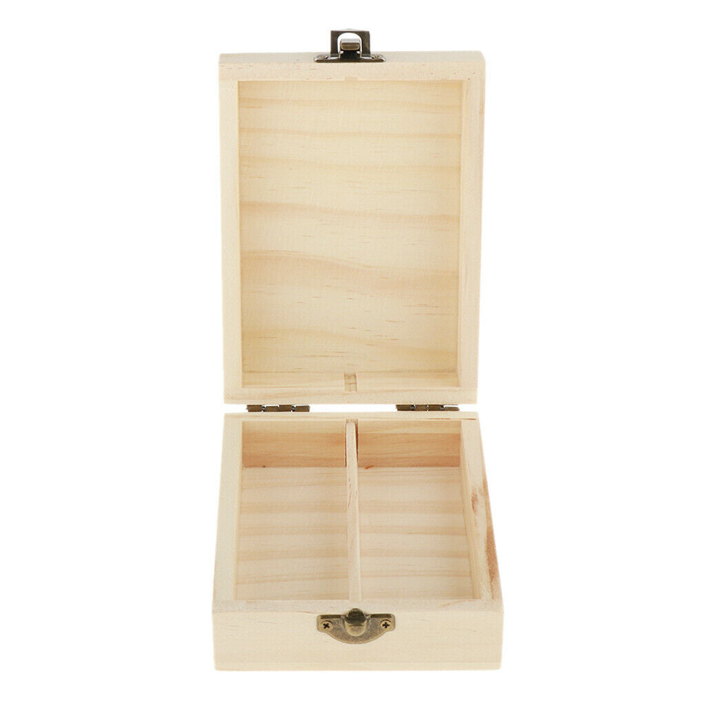 2 Grids 50ml Wooden Essential Oil Storage Box Aromatherapy Carrying Case