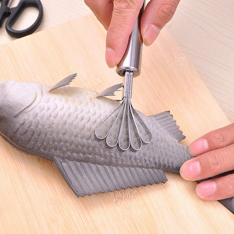 Stainless Kitchen Fruit Tools Coconut Shaver Kitchen Fish Clean Scales To.l8