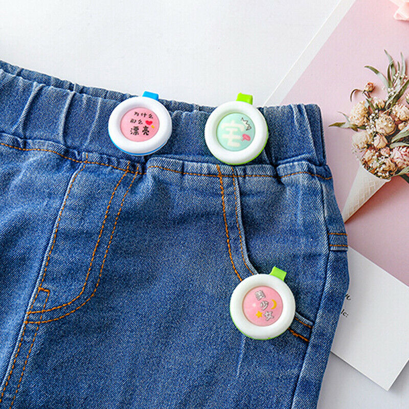 1Pc Cartoon mosquito repellent button baby kids buckle outdoor anti-mosqu.l8