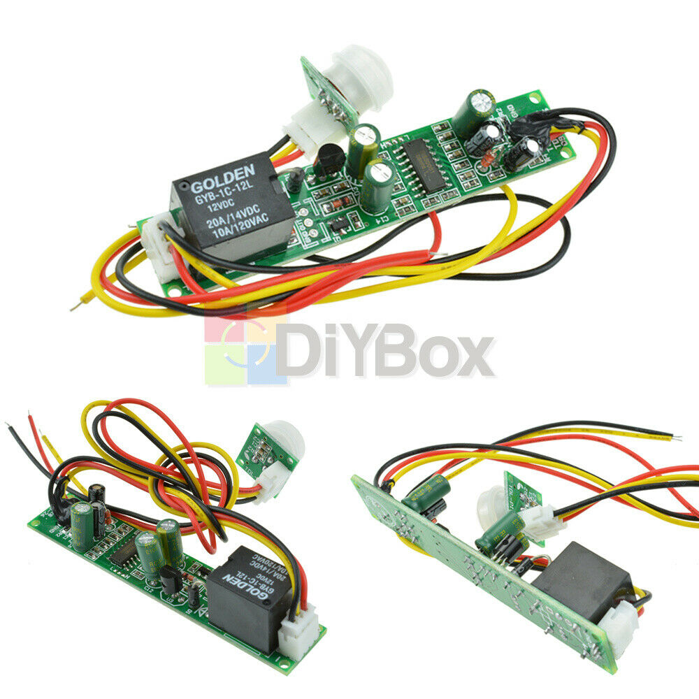 5A IR Pyroelectric PIR Motion Sensor Infrared Detector Module DC 12V