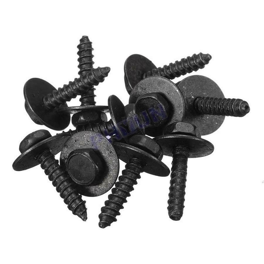 50Pcs Metal Car SUV Screws Retainer Clips 8mm Hex (5-21.5mm) Repair Accessories
