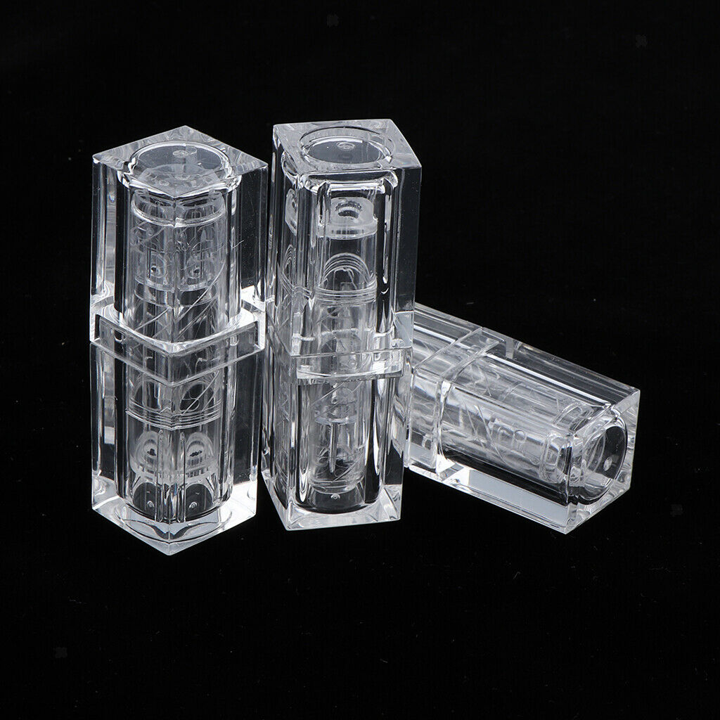 3x 3.8g Empty Lip Balm DIY Tubes Cosmetic Containers Lipstick Bottles