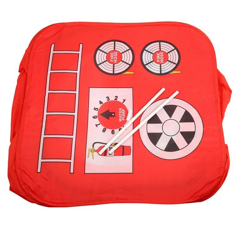 Kids Indoor Outdoor Tent Garden Game House Gift - Fire Truck P3Z5