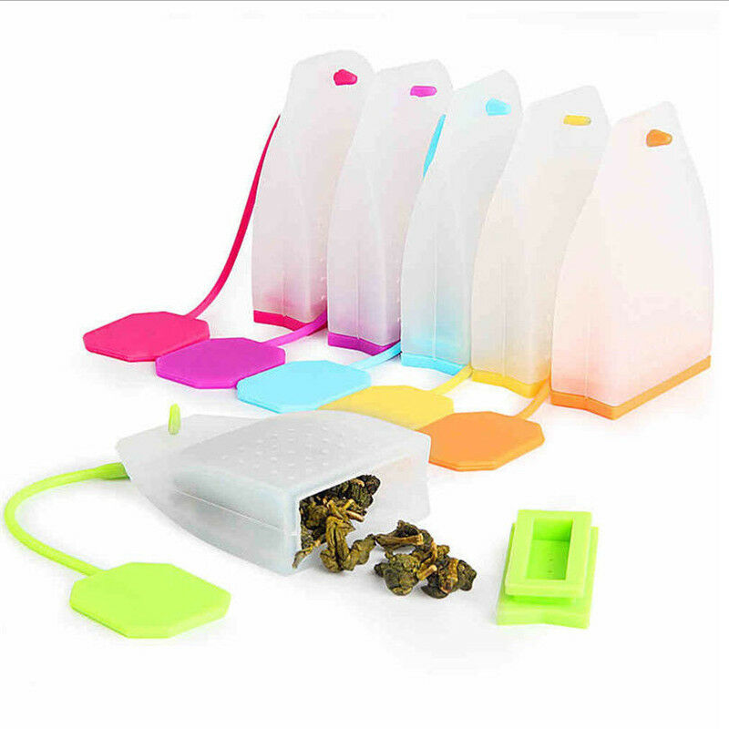 New Silicone Bag Tea Infuser Leaf Strainer Herbal Spice Filter Diffuser Tools