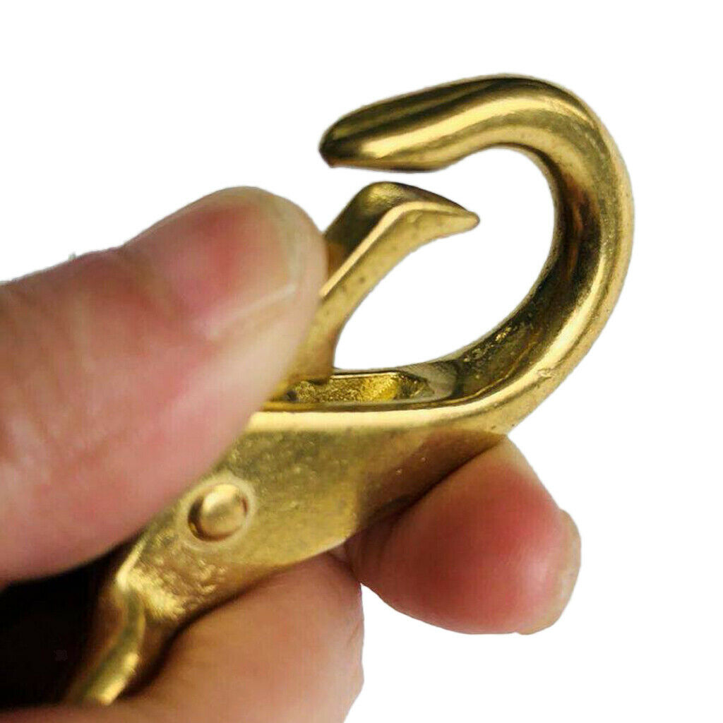 Heavy Duty Pure Brass Fixed Eye Marine Boat Snap Hook Buckle Accessories