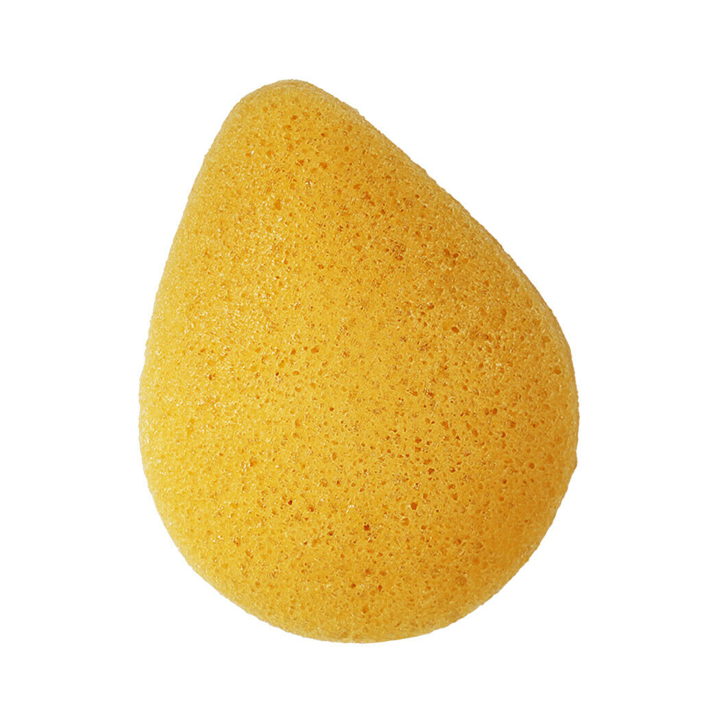 Konjac Face Cleaning Sponge Makeup Remover Pads Exfoliator Deep Clean Yellow