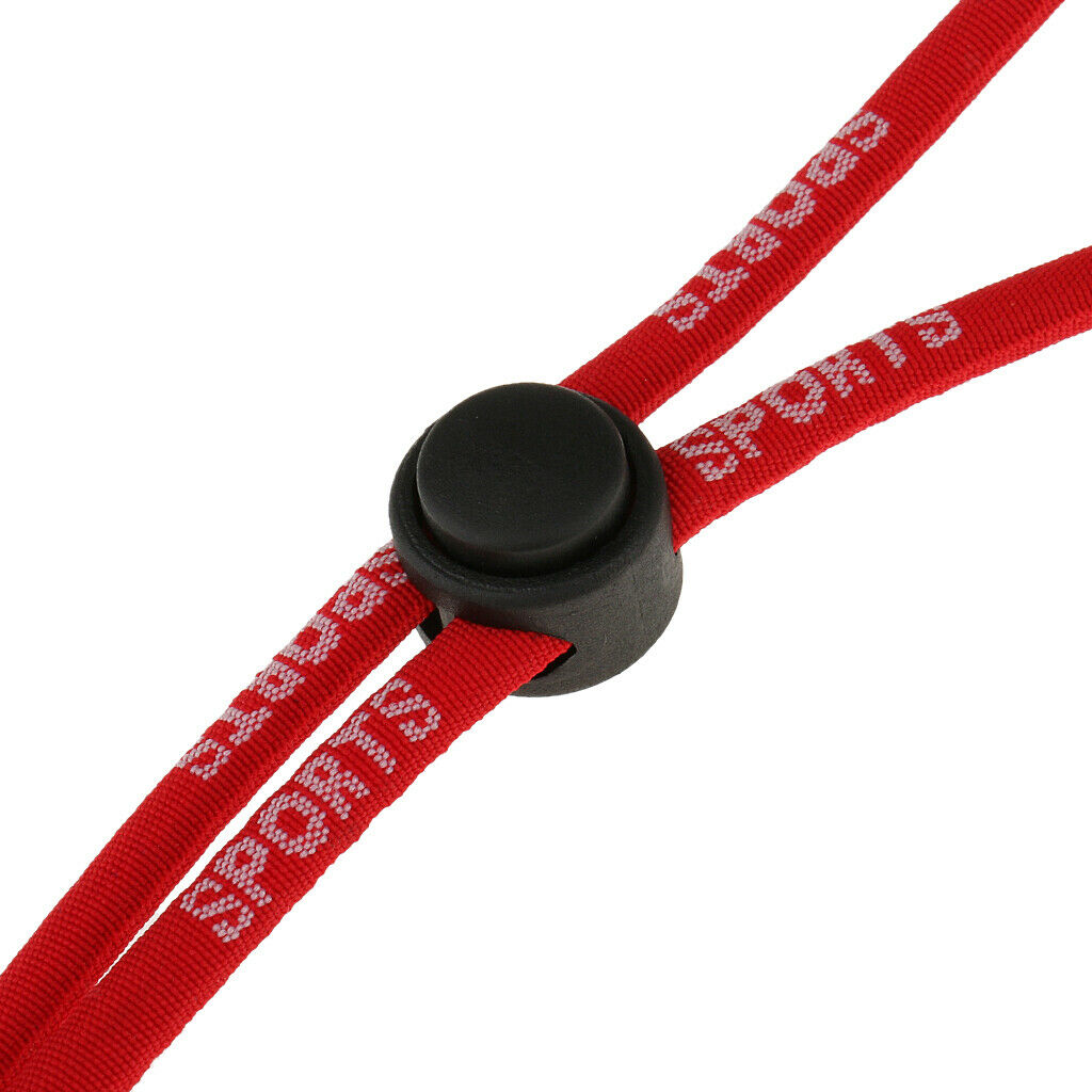 Adjustable Sports Goggles Cable Band Neck Strap Red And Blue