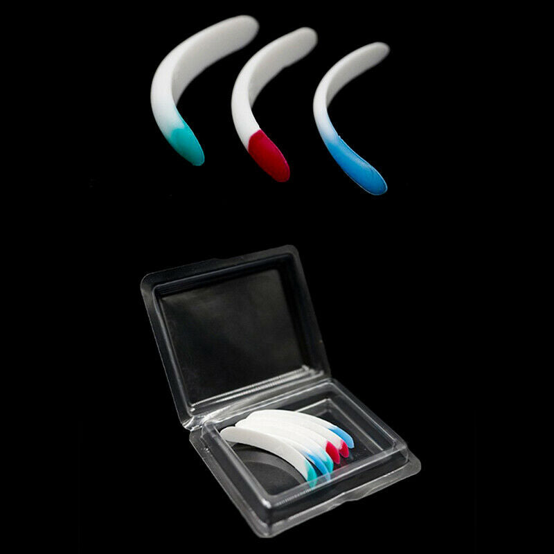3 Pairs Eyelash Curler Silicone Perm Pad Recycling Lashes Rods Shield liftinBDA