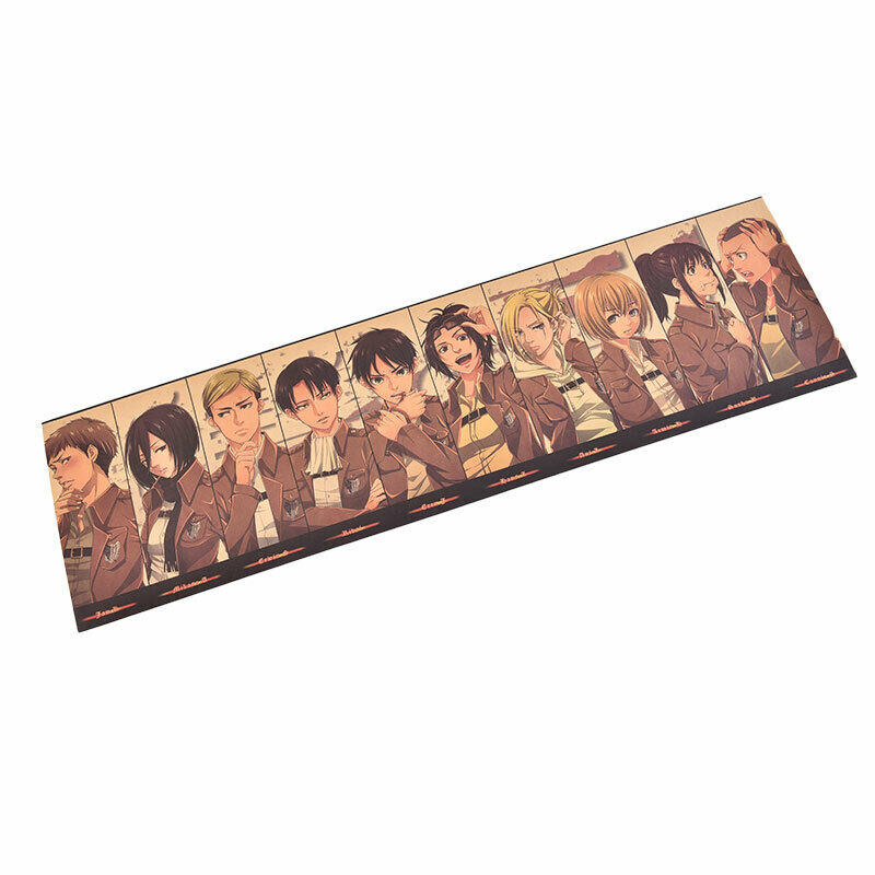 Character Collection Poster Cartoon Anime Kraft Paper Wall Stick.l8