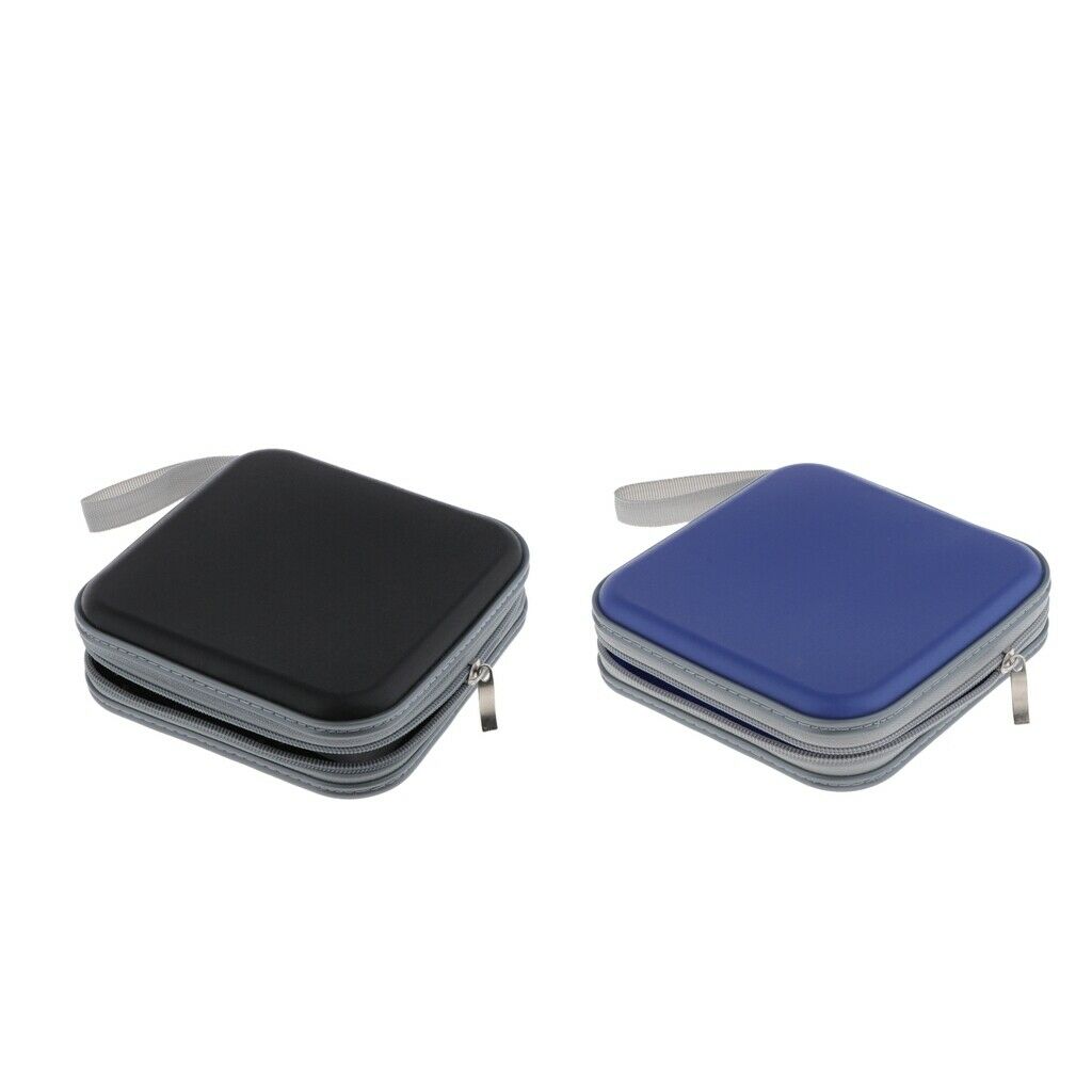 2pcs Set of 2 40 Sleeves CD Wallet Square DVD Case Home CD Disc Bags 6x6inch