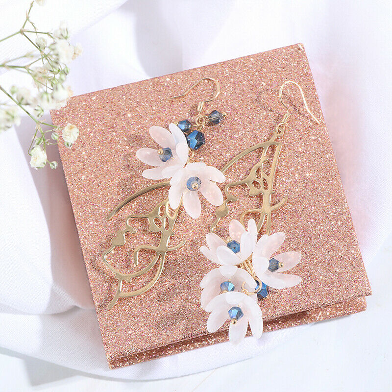 Creative Asymmetric Face Flower Tassel Earrings Drop Dangle Women Jewelry.l8