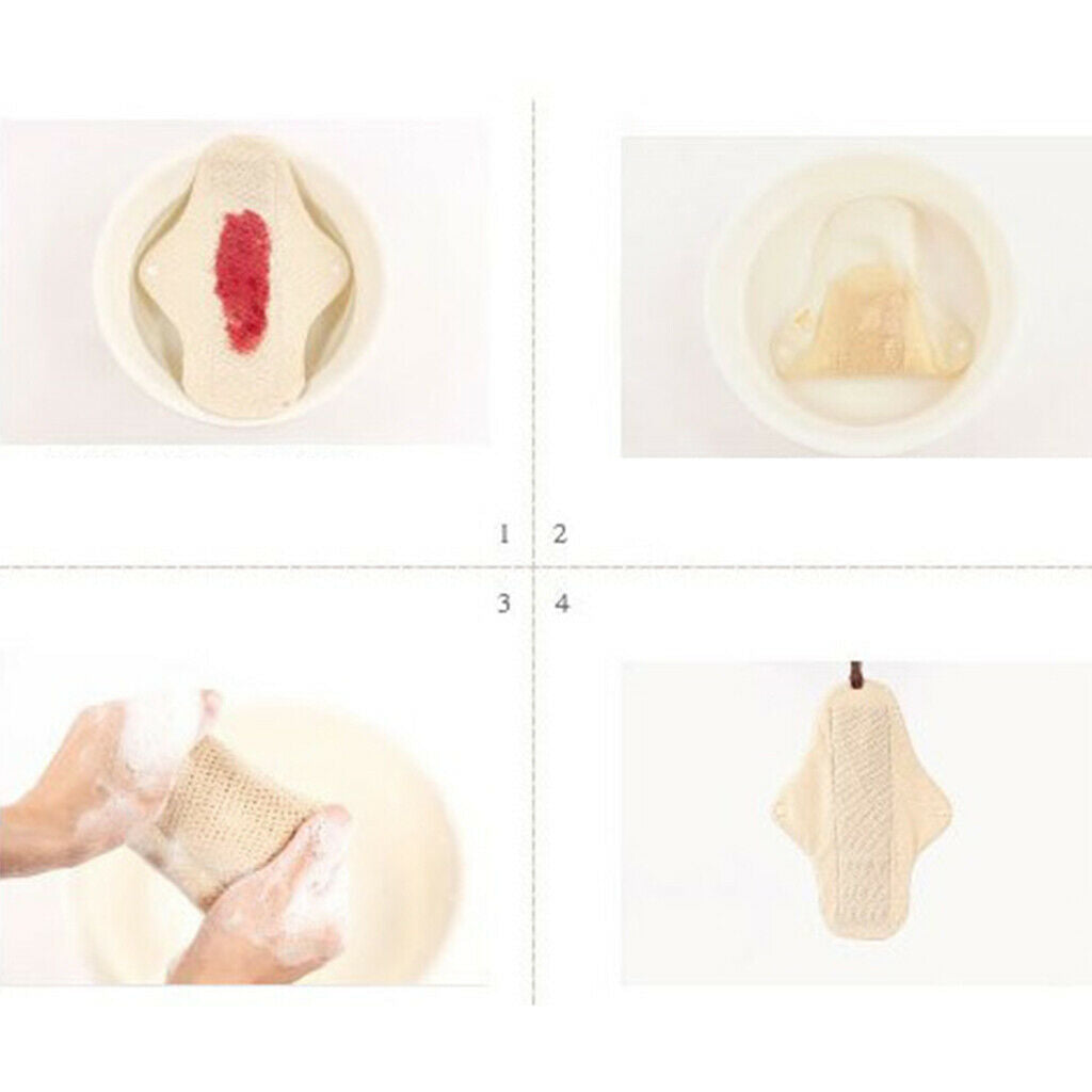 2 Pcs Mama Cloth/Menstrual Pads/Reusable Sanitary Pads Just Clip Around