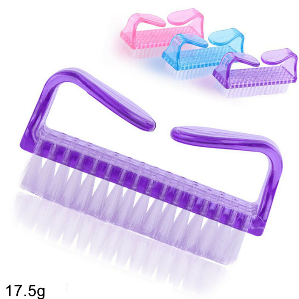 1Pc Pro Acrylic Nail Clean Cleaning Brush Finger Nail Art Tools Kit GwY&KNM BU