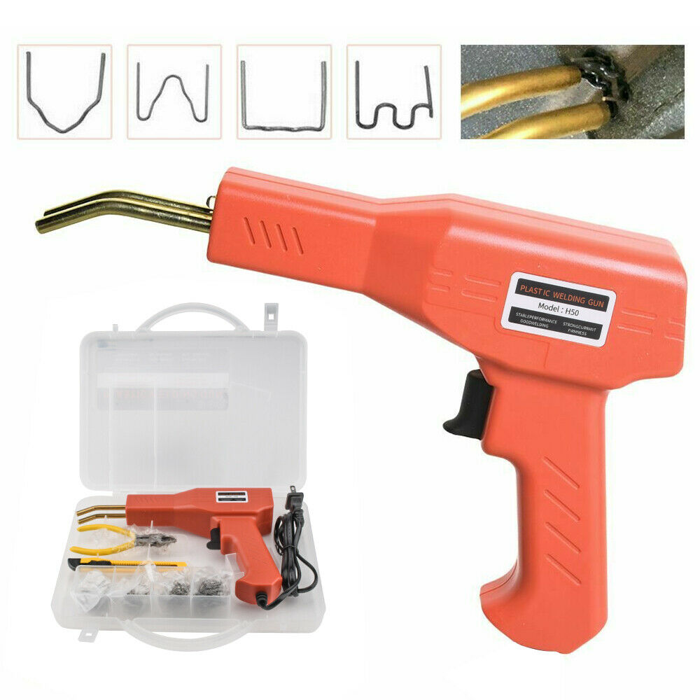 Plastic Welding Gun Garage Tool Welder Hot Stapler Machine Repair PVC Car Bumper