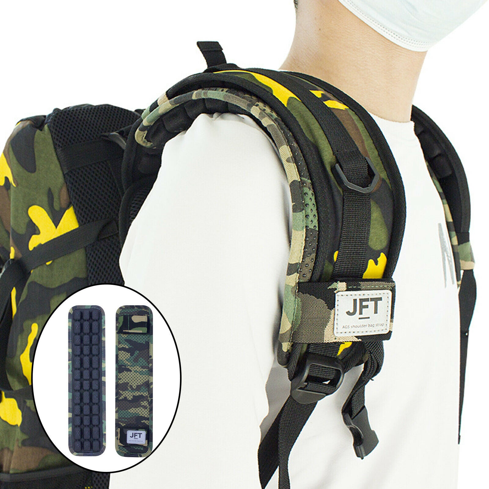 1 Pair Soft Backpack Shoulder Strap Pad Guitar Bags Strap Pad Air Cushion
