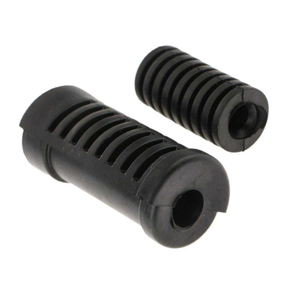 2X Motorcycle Gear Shift Shifter Lever Rod & Footrest Pedal Rubber Cover Set