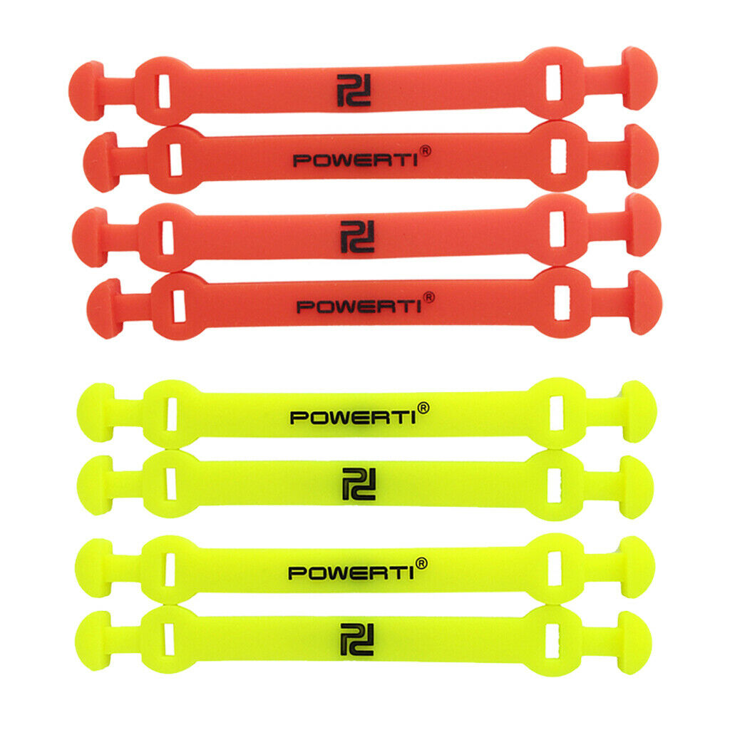 8Pcs Practical Vibration Dampeners Silicone Easy Installation Yellow+Red