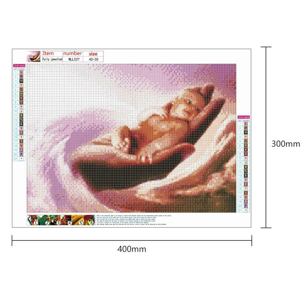 5D DIY Full Drill Diamond Painting Mom Kids Embroidery (Mothers Day-WLL527) @