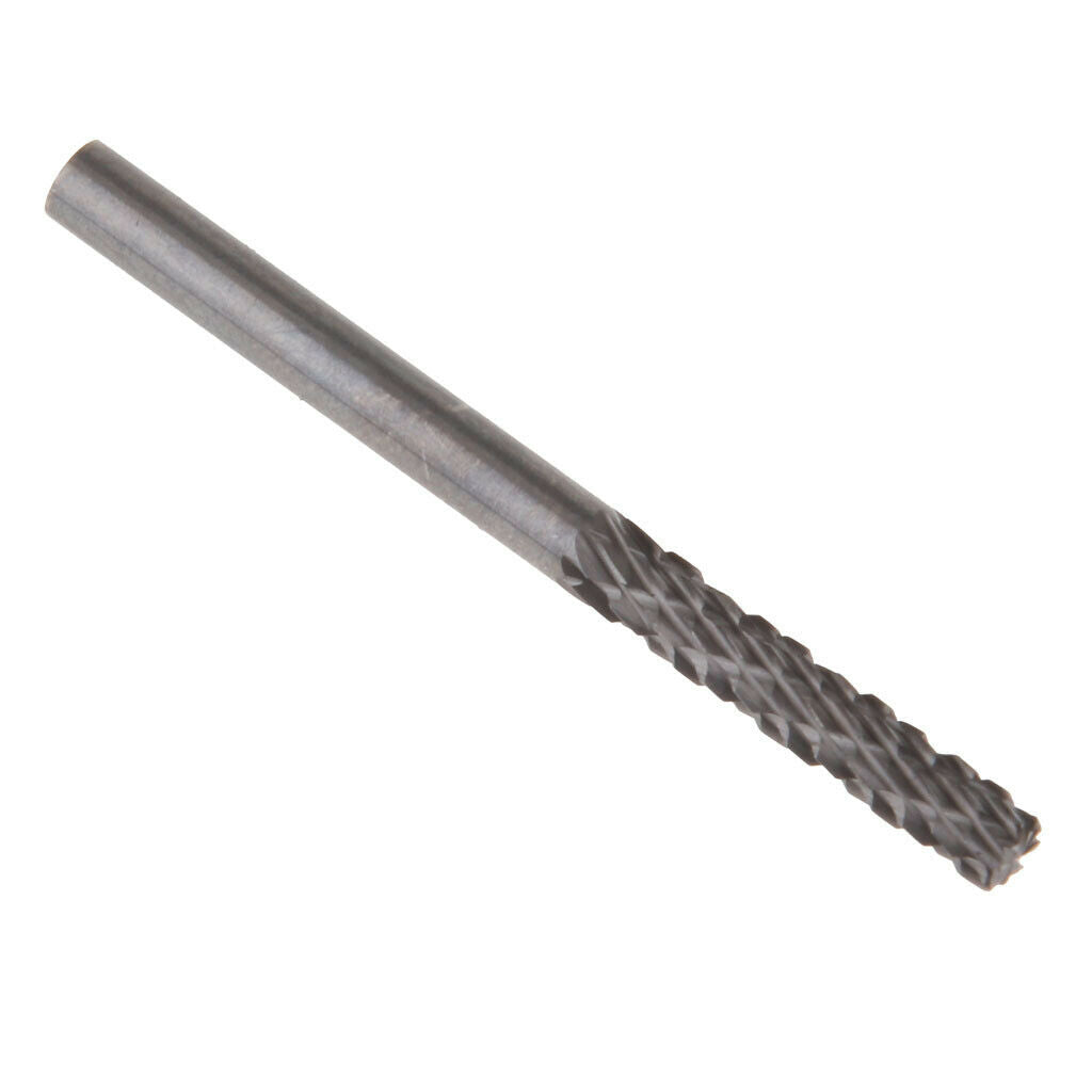 4pcs File Rotary Burr 6mm Tungsten Double-groove Carbide Point Burrs 3x3mm