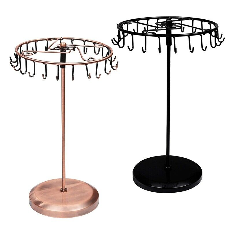 2Pcs Metal Rotating Display Rack for Jewelry, Pendant, Bracelet, Ear,  StoraV6M1