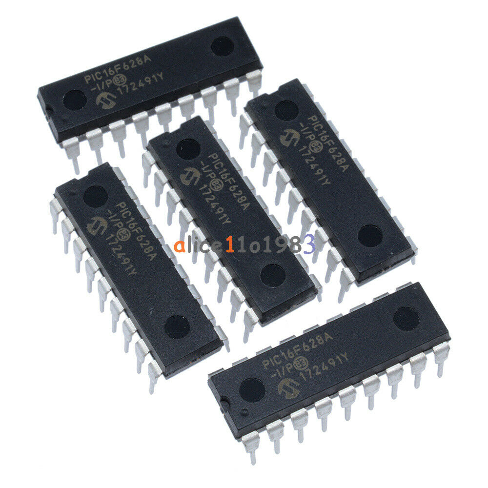 5Pcs IC Microchip DIP-18 PIC16F628A-I/P 16F628A DIP18 Microcontroller