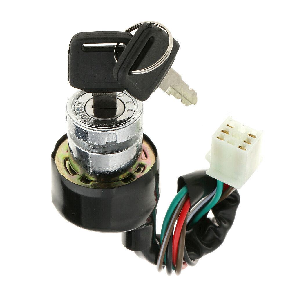Ignition Switch 6 Wires 3 Positions with Keys, Repair Parts Accessories for